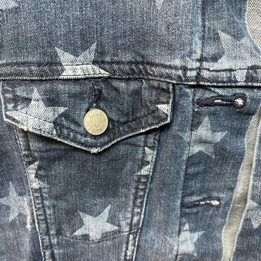 Rock & Republic Blue Denim Vest - Picture 3 of 6